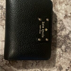 Kate Spade Black Textured Wallet